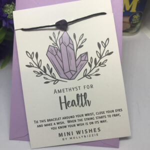 Mini Wishes Amethyst for Health Bracelet