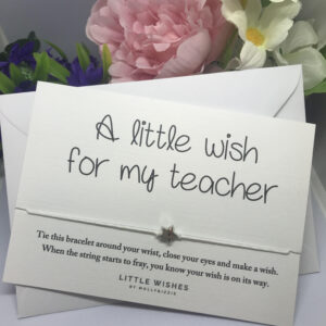 Little Wish For My Teacher Bracelet