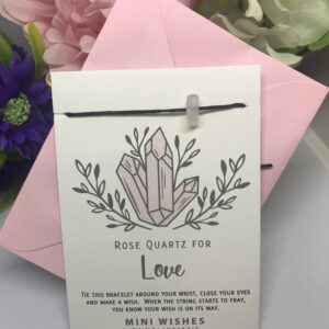 Mini Wishes Rose Quartz for Love Bracelet
