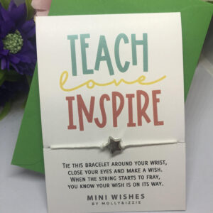 Mini Wishes Teach and Inspire Bracelet
