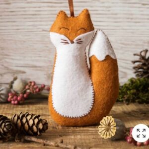 Fox Wool Mix Felt Craft Kit by Corinne Lapierre